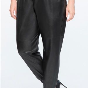 Eloquii Pants - Faux leather joggers Eloquii Pants - Faux leather joggers